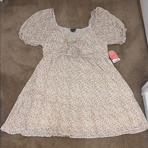 Arula Yellow Floral Babydoll Dress